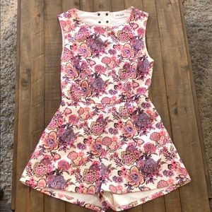 Urban Outfitters Love Sadie Floral Romper Small